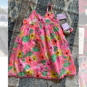 NWT Tommy Bahama dress size 6 pink bird floral